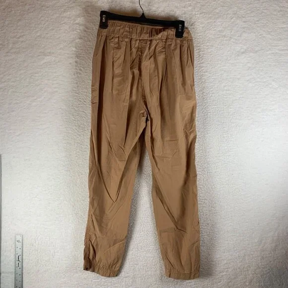 Poetry Women's Elastic Waist Brown Drawstring Trouser Pants 100% Cotton‎ Size 6 - Picture 7 of 9